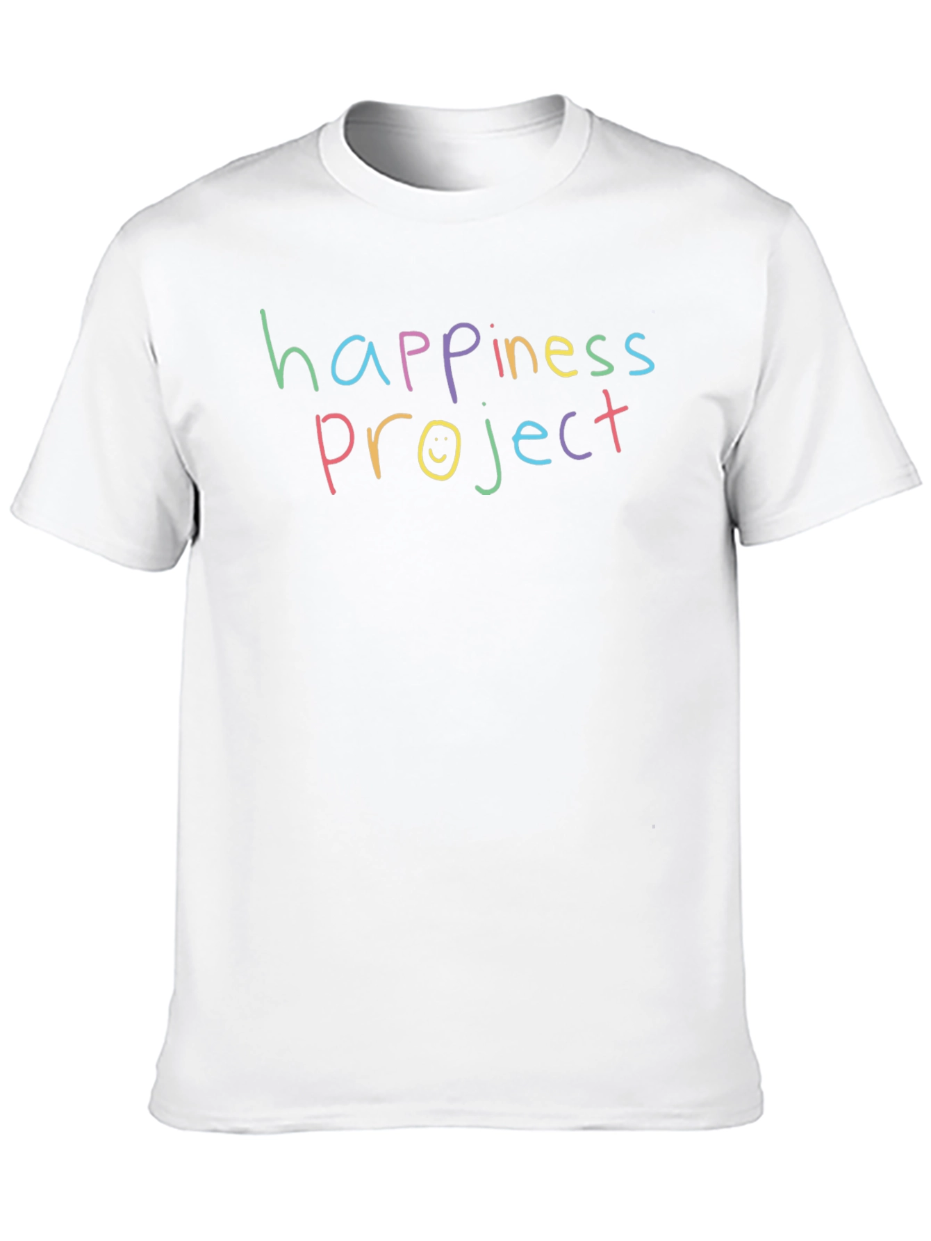 Happiness Project T-Shirt - Black Casual Tee