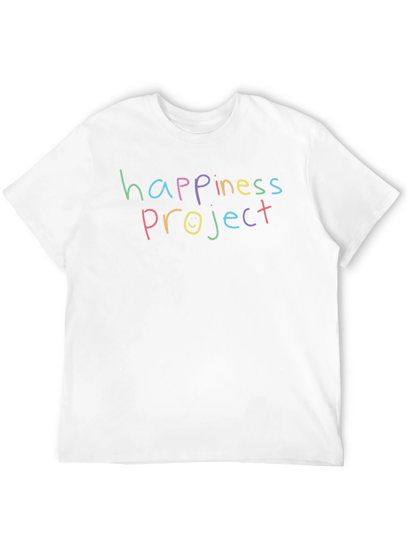 Happiness Project T-Shirt - Black Casual Tee