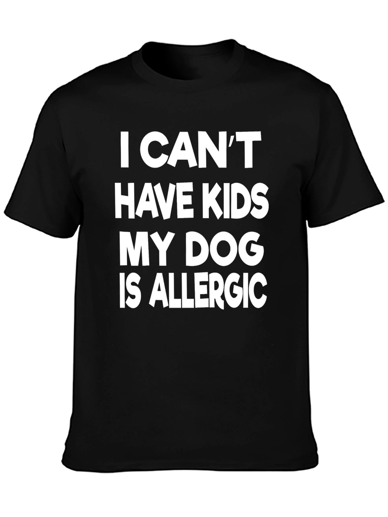 Funny Dog Allergy T-Shirt - No Kids!