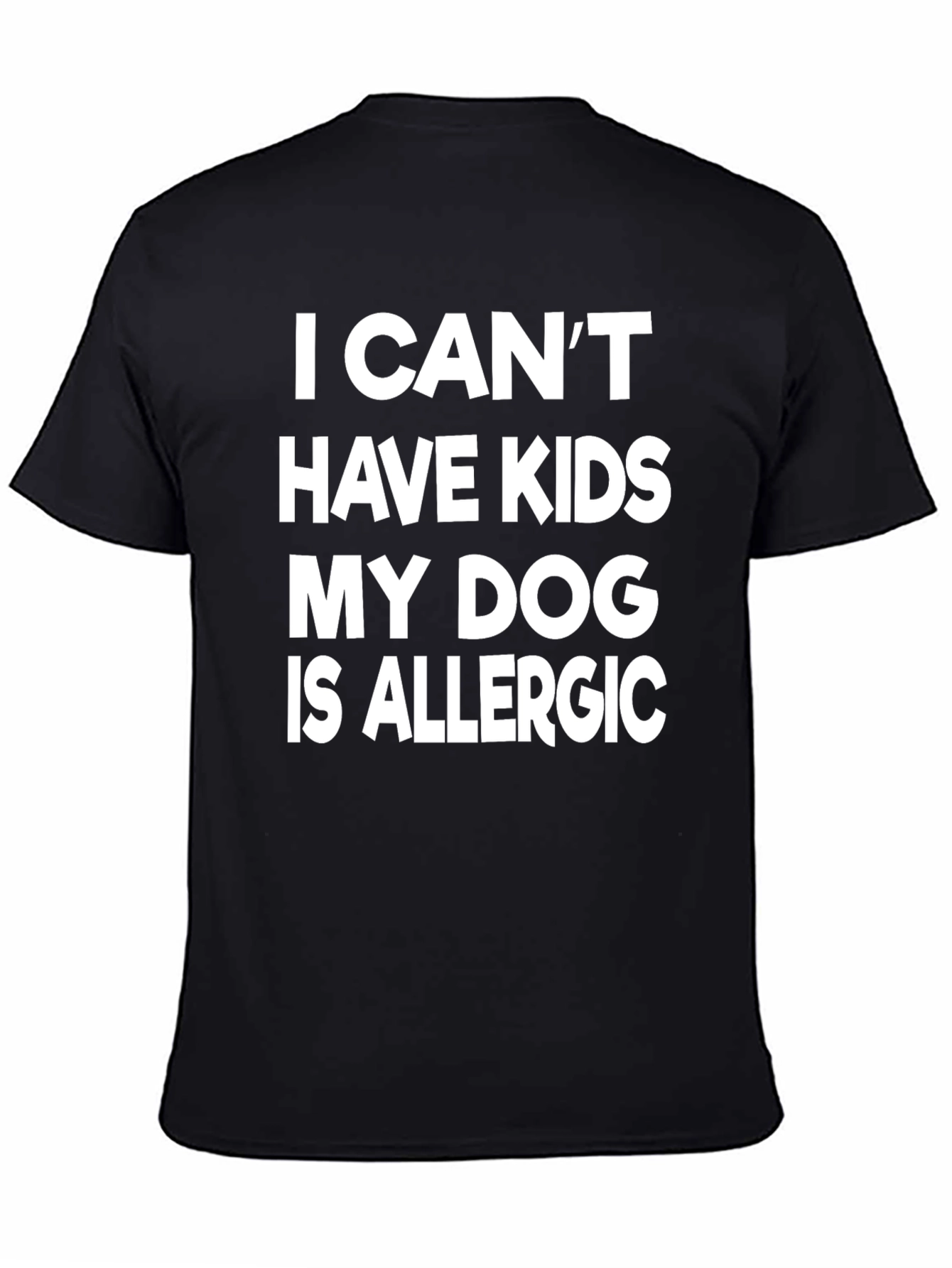 Funny Dog Allergy T-Shirt - No Kids!