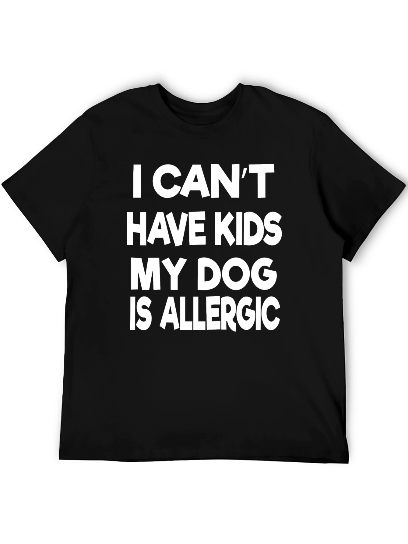 Funny Dog Allergy T-Shirt - No Kids!