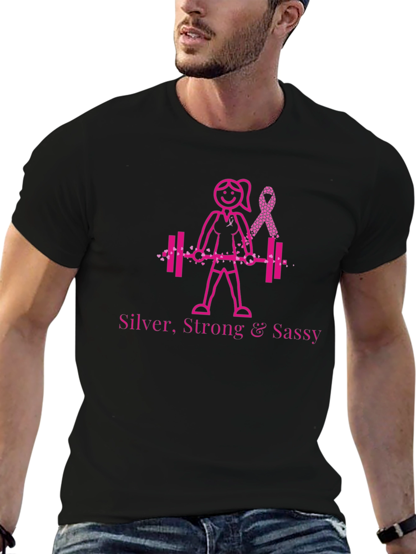 Silver Strong & Sassy Graphic Tee