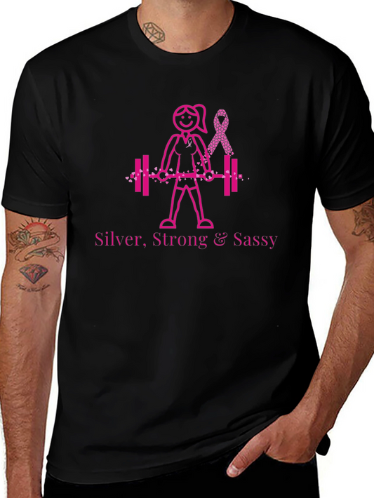 Silver Strong & Sassy Graphic Tee