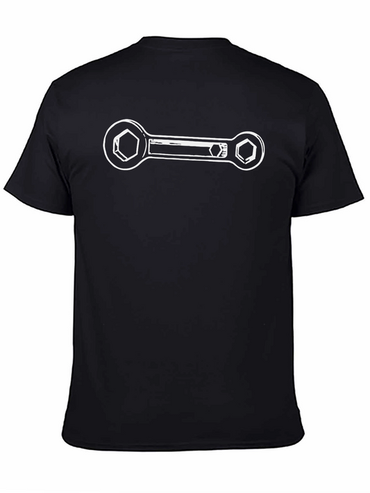 Mechanic Wrench Graphic Tee - Black