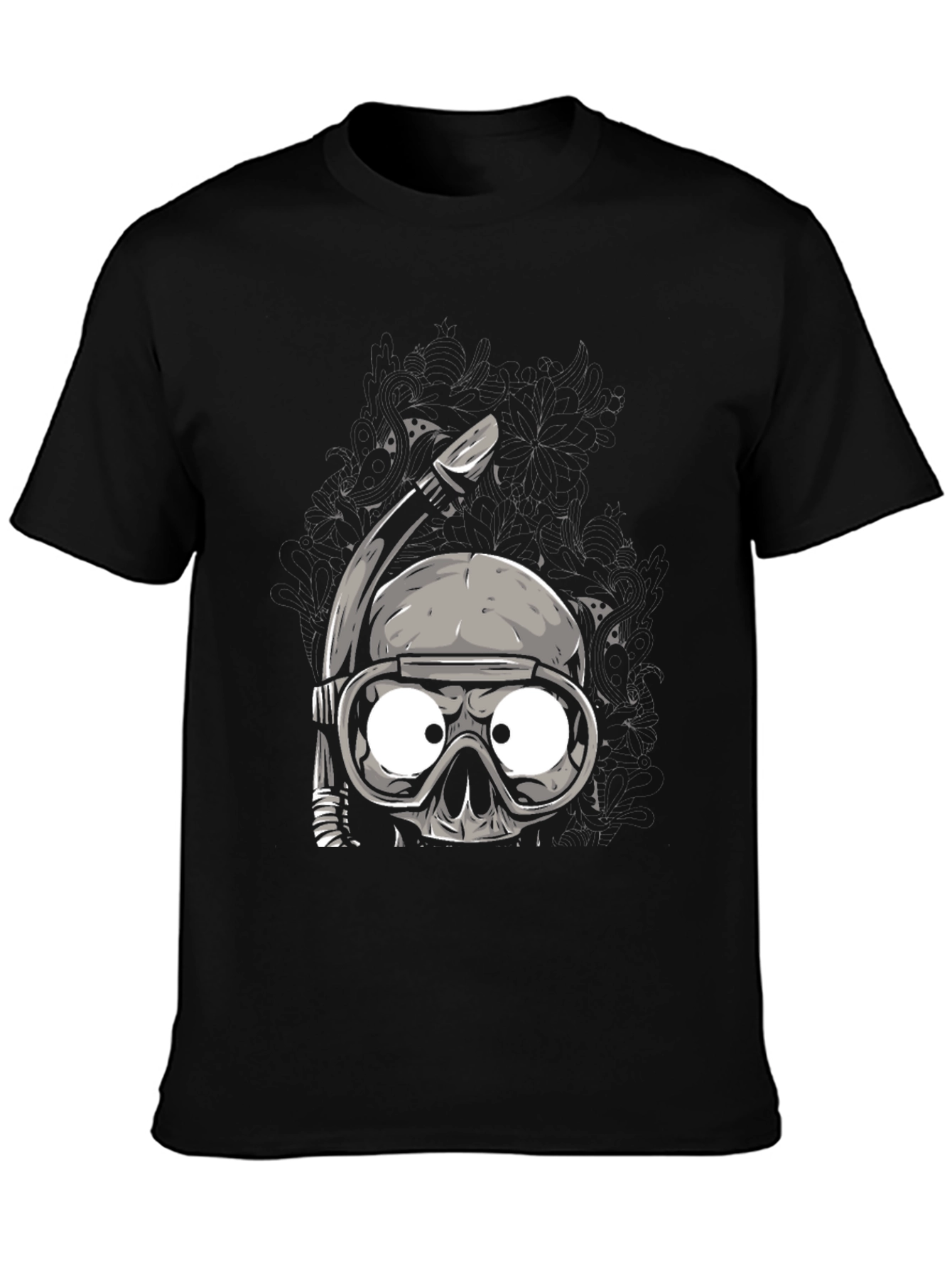 Skull Snorkel Graphic T-Shirt - Unique Design