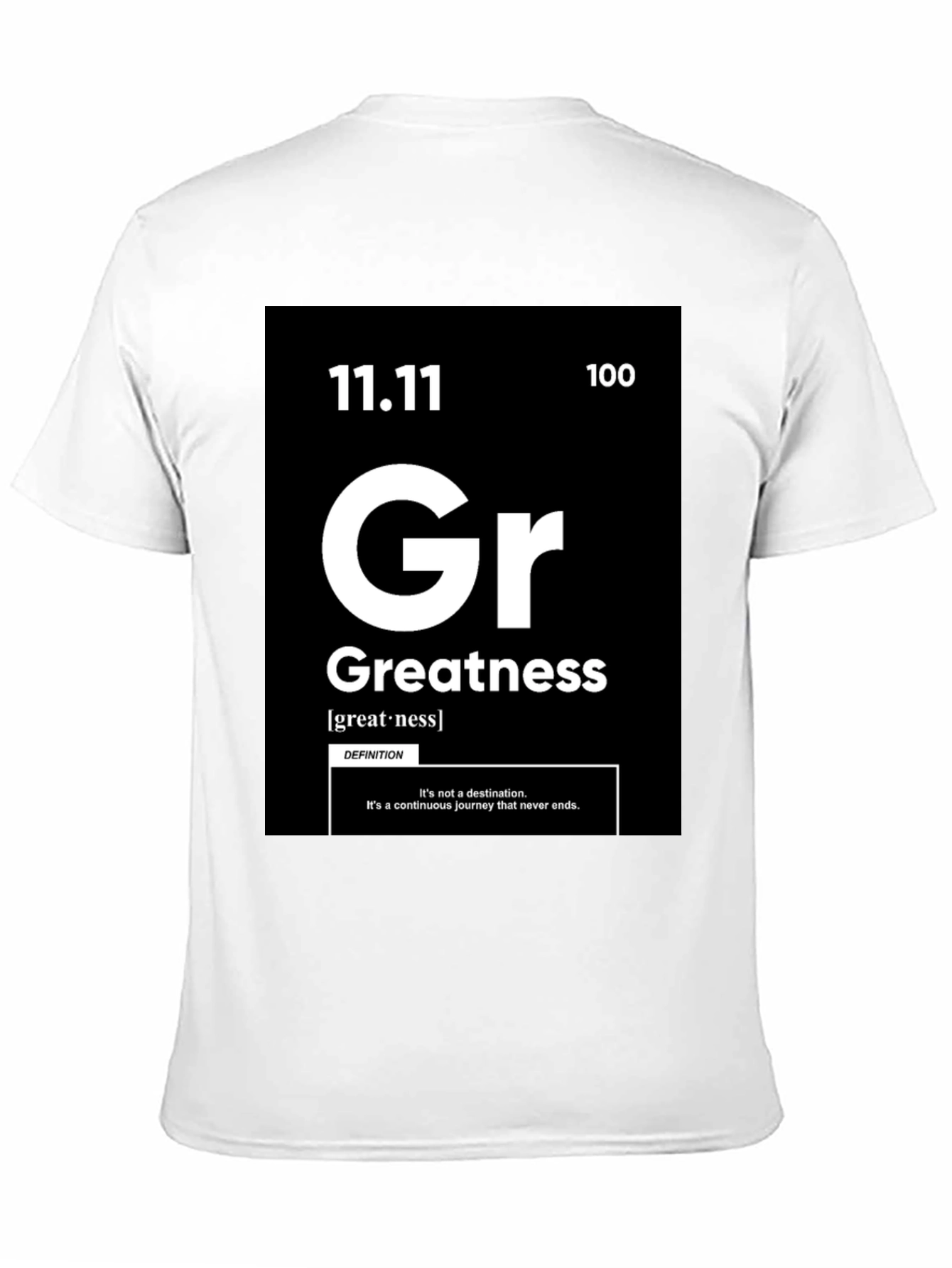 Greatness Periodic Table Style Graphic T-Shirt