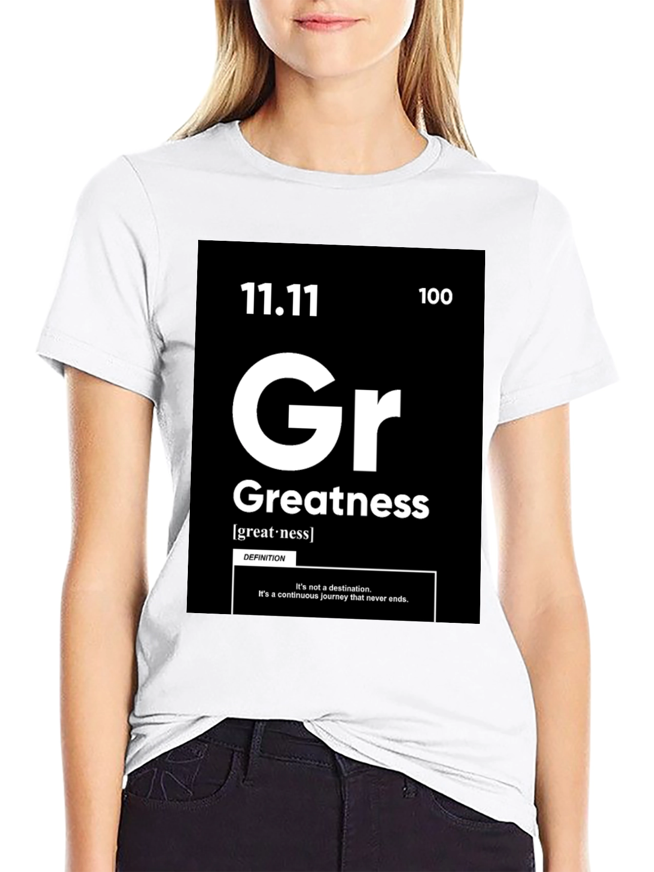 Greatness Periodic Table Style Graphic T-Shirt