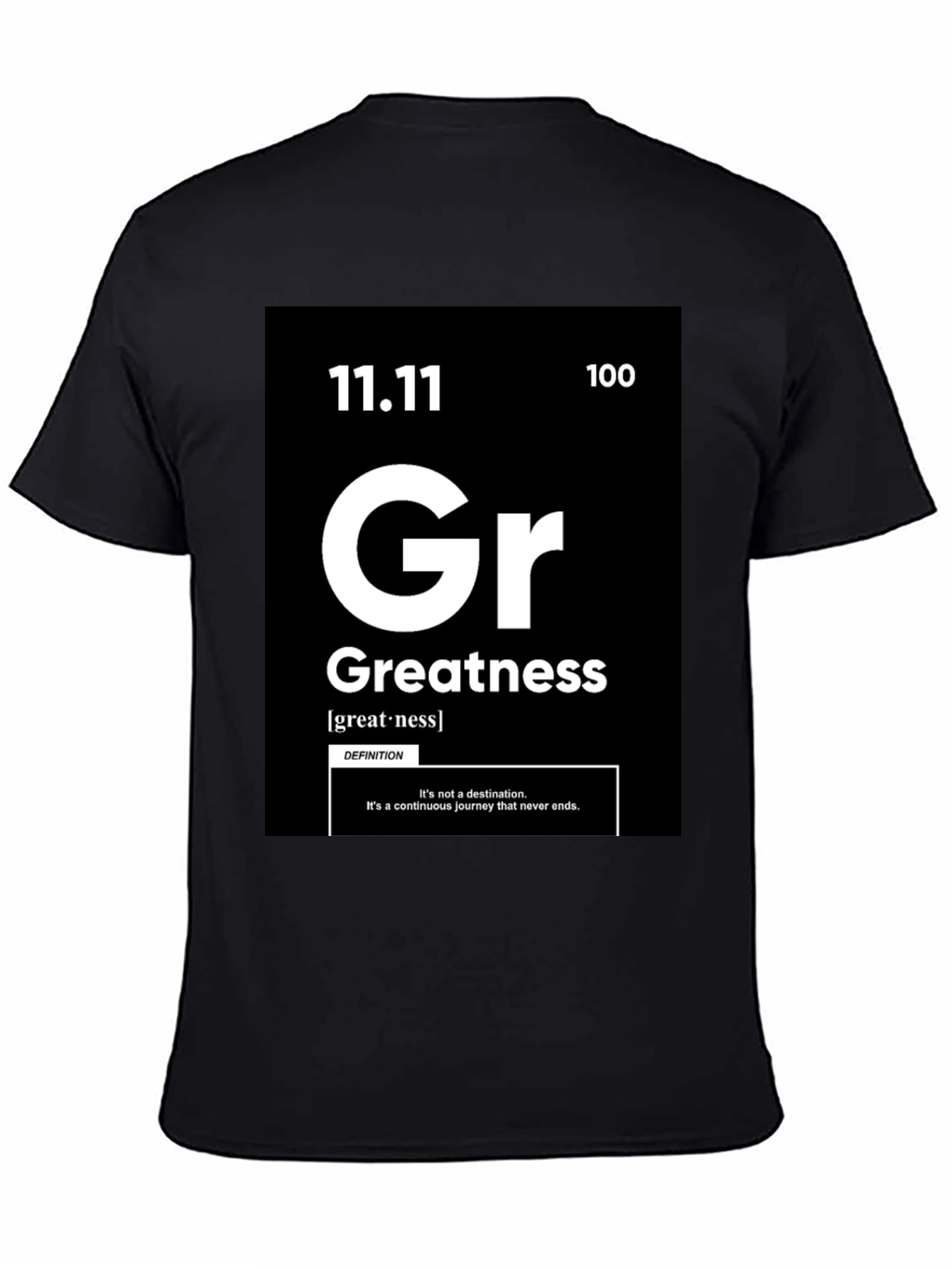 Greatness Periodic Table Style Graphic T-Shirt