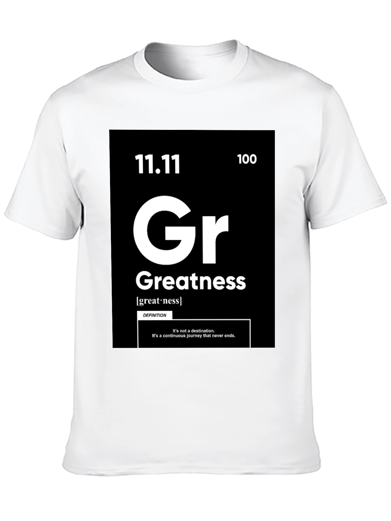 Greatness Periodic Table Style Graphic T-Shirt