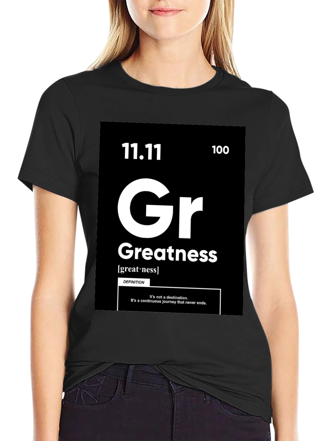 Greatness Periodic Table Style Graphic T-Shirt