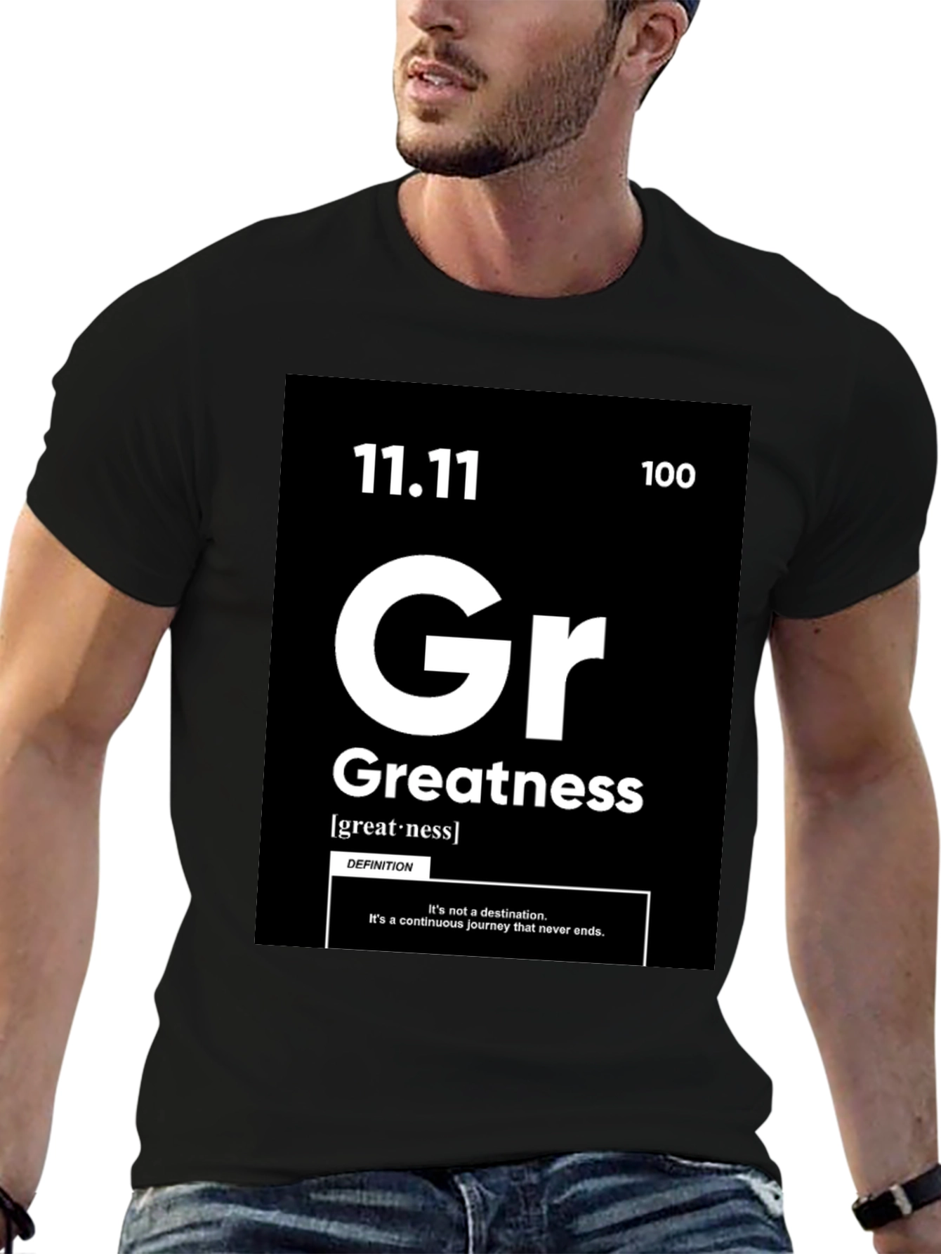 Greatness Periodic Table Style Graphic T-Shirt