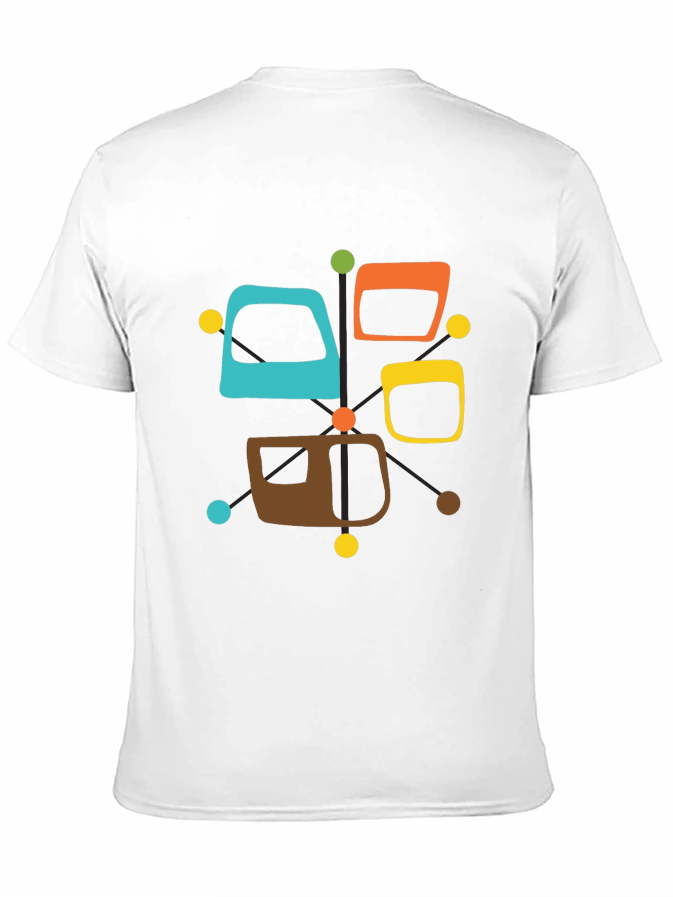 Mid-Century Modern Black Graphic Tee