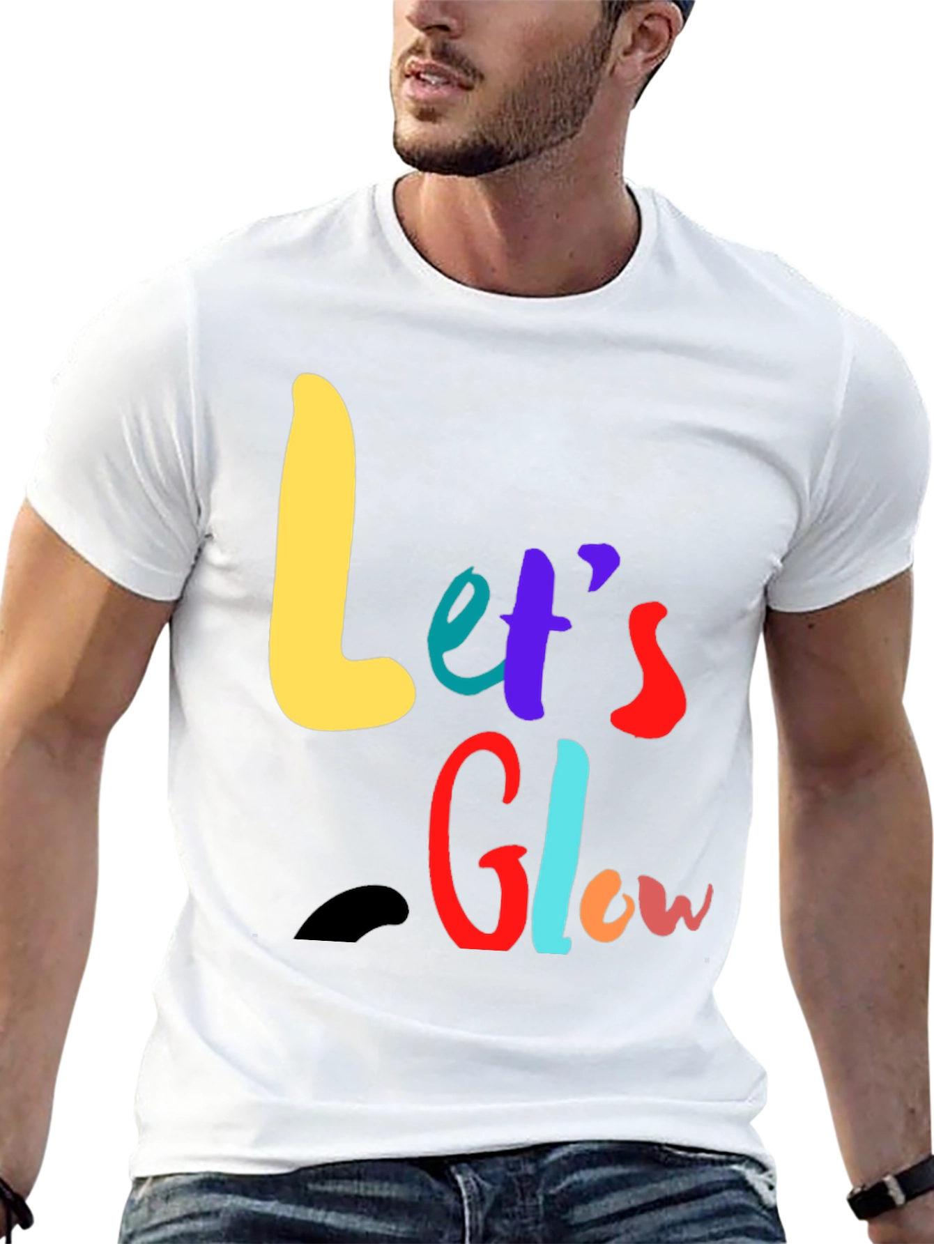 Lets Glow Graphic Tee - Vibrant & Fun