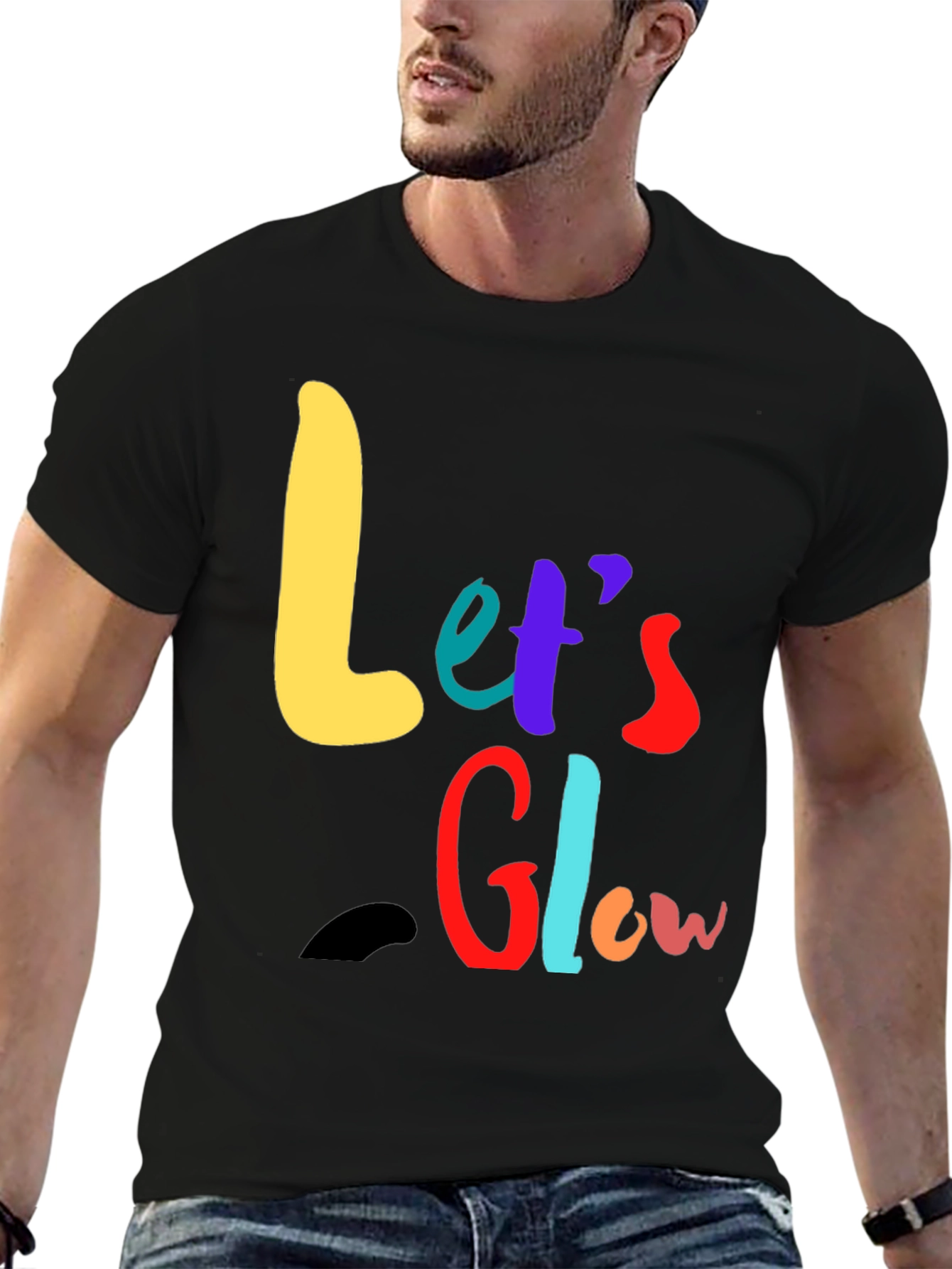 Lets Glow Graphic Tee - Vibrant & Fun