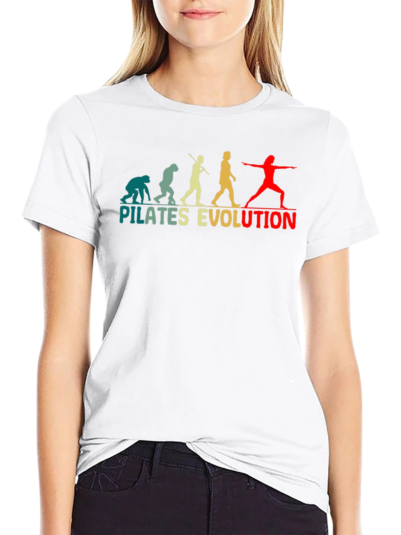 Pilates Evolution Black T-Shirt