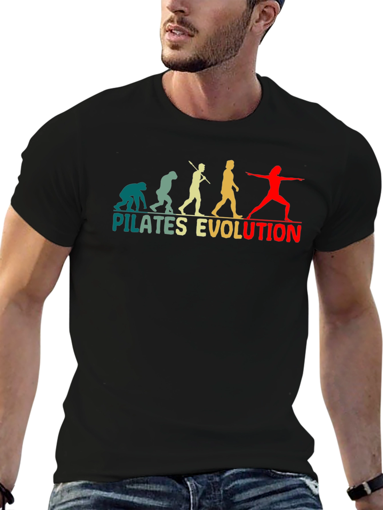 Pilates Evolution Black T-Shirt