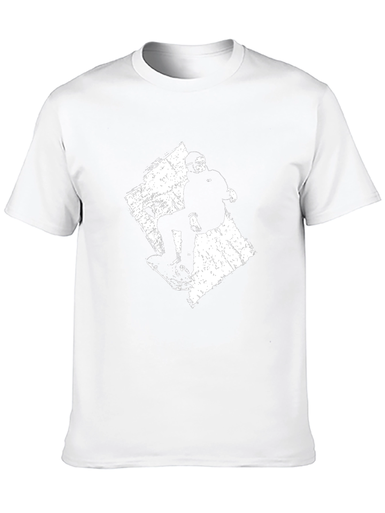 Snowboard Graphic Tee - Black Cotton T-Shirt