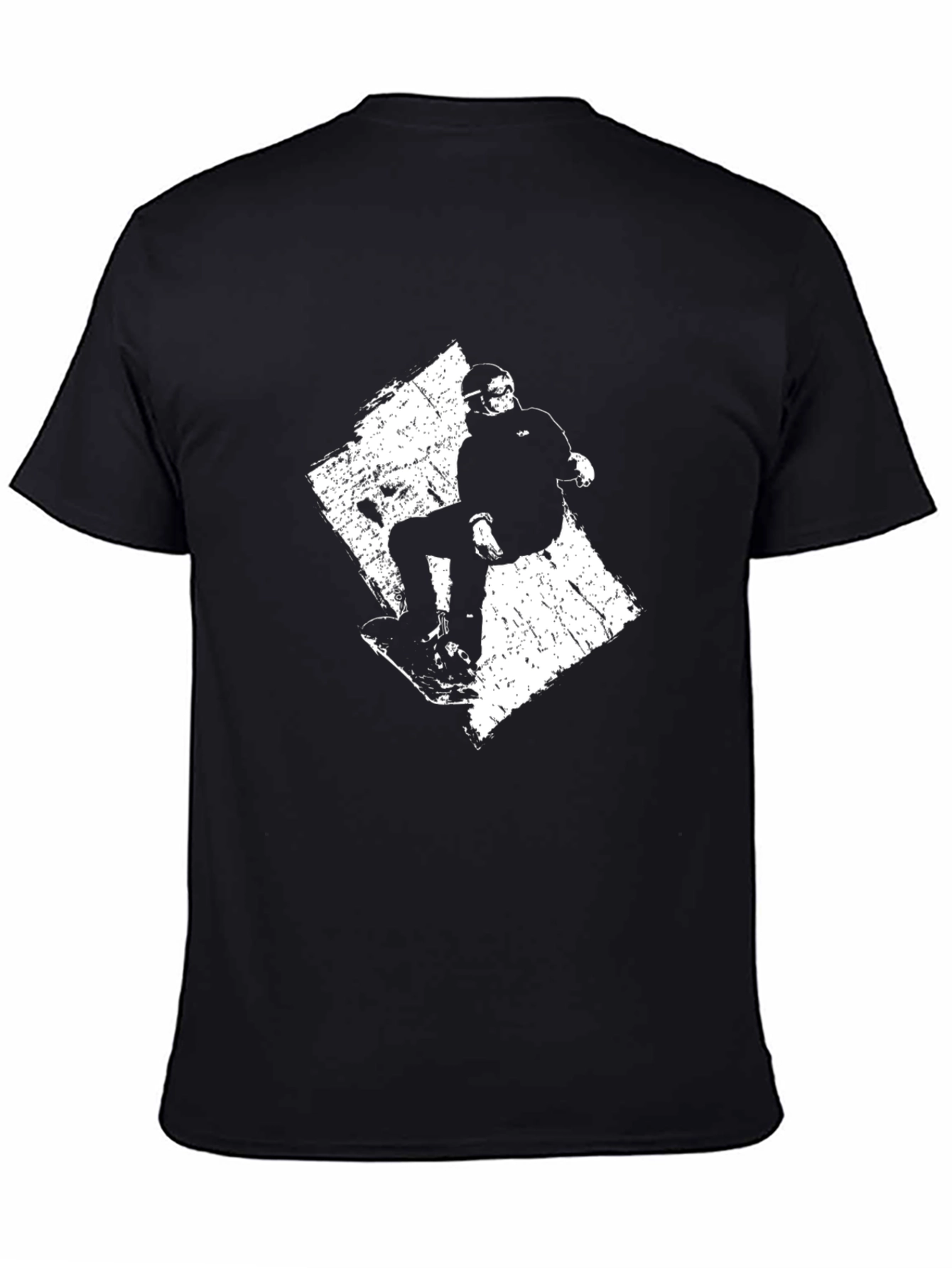 Snowboard Graphic Tee - Black Cotton T-Shirt