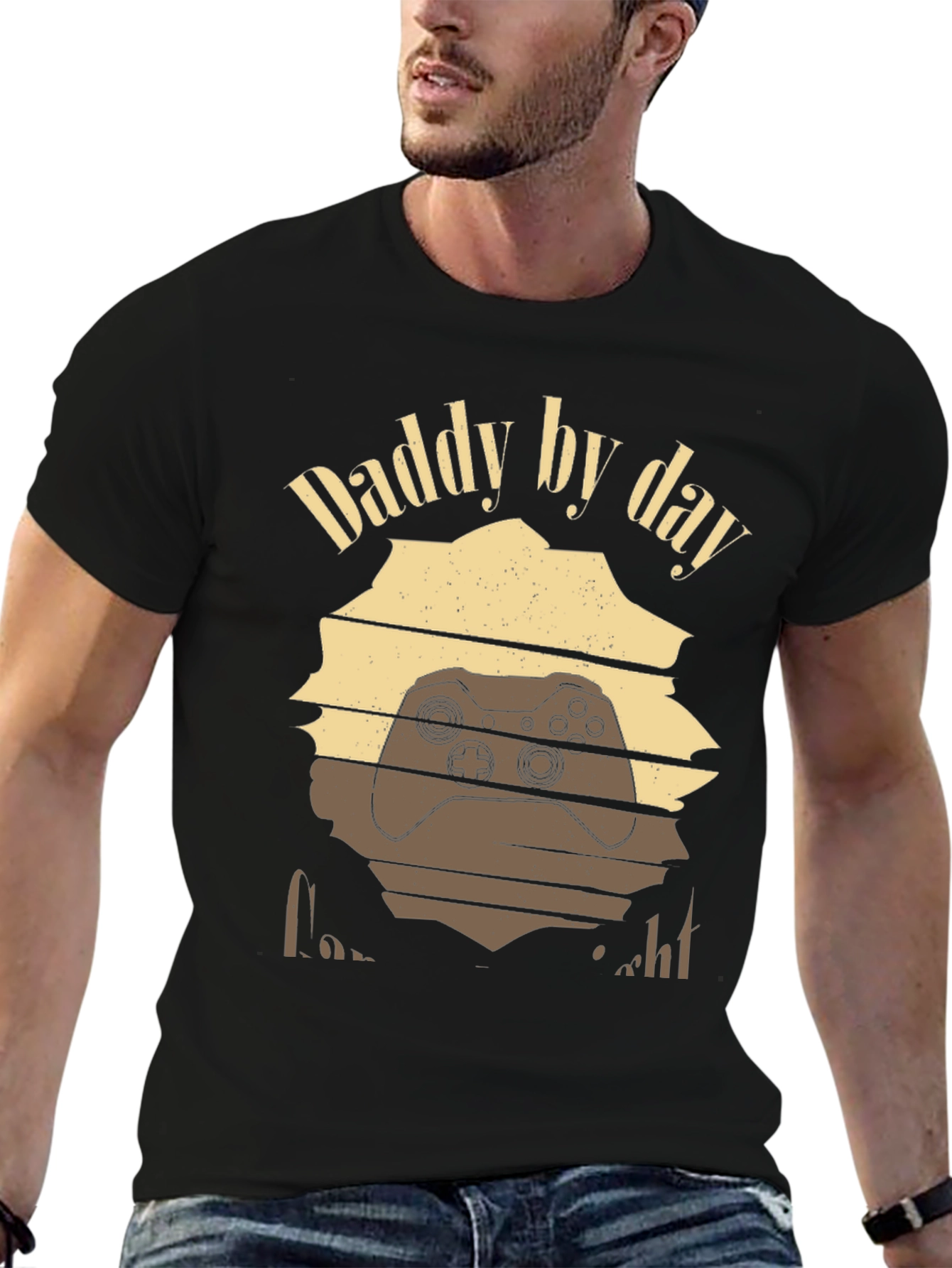 Daddy By Day Gamer By Night Graphic Tee