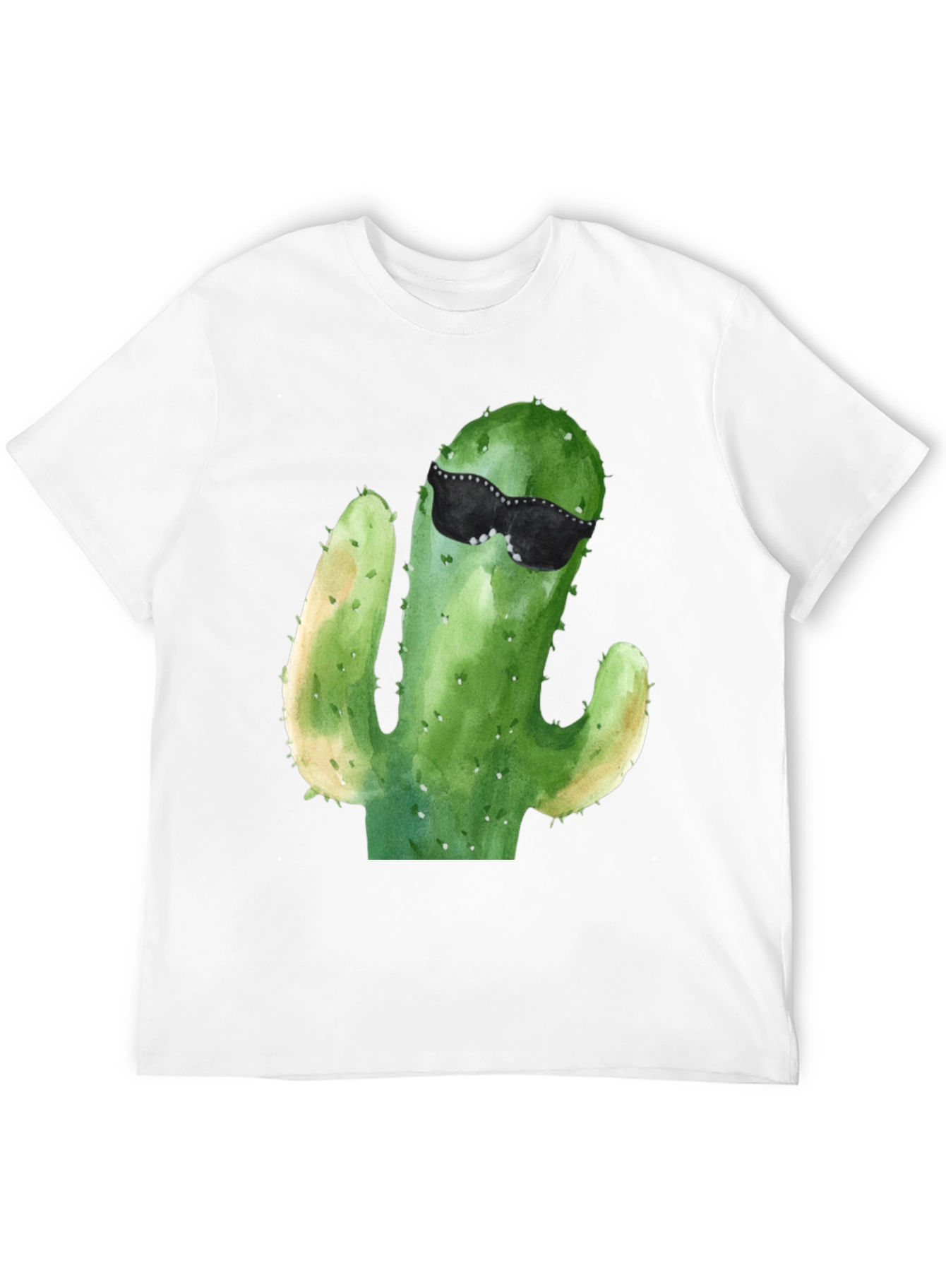 Cool Cactus T-Shirt - Mens Black Tee