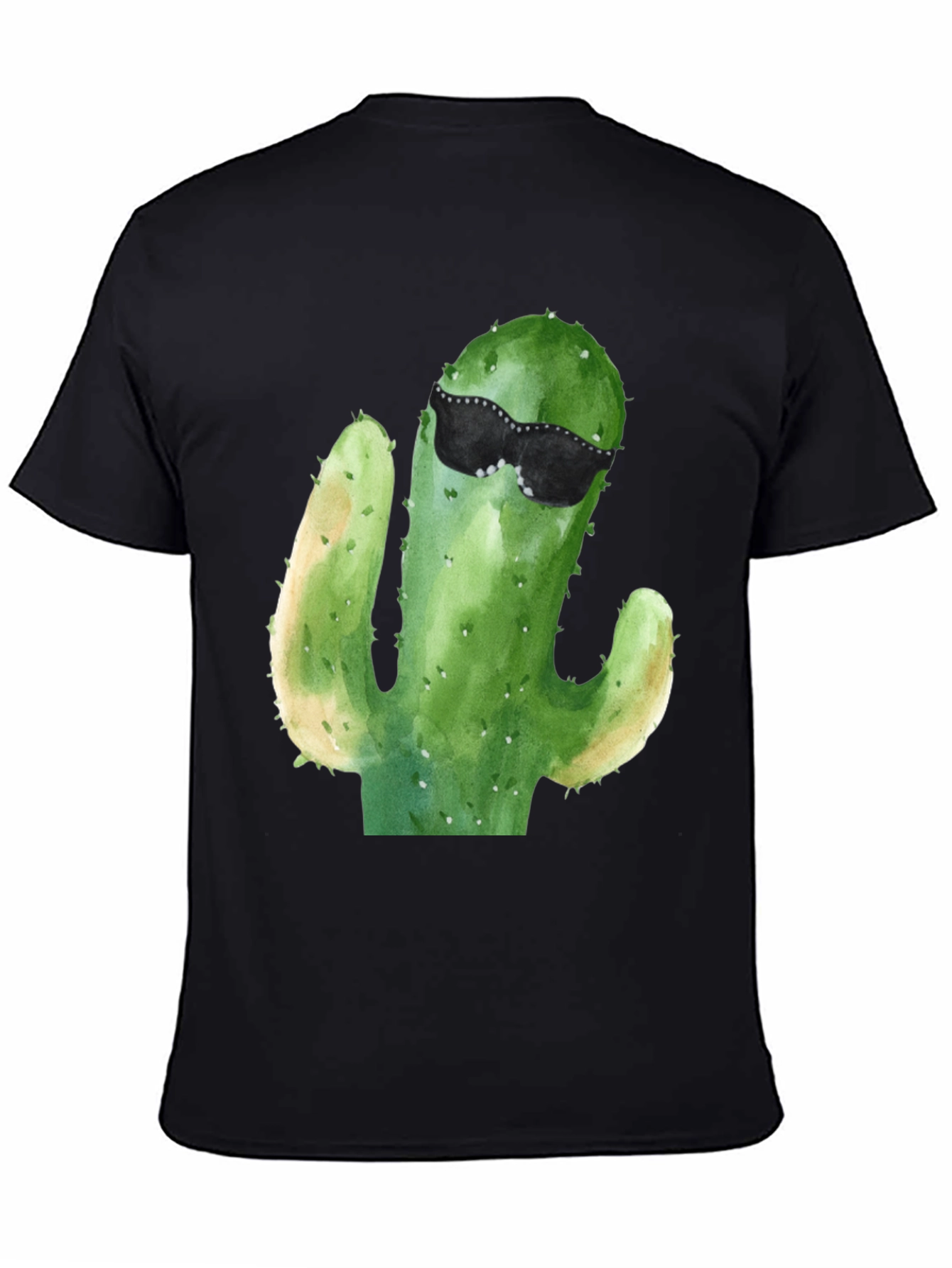 Cool Cactus T-Shirt - Mens Black Tee