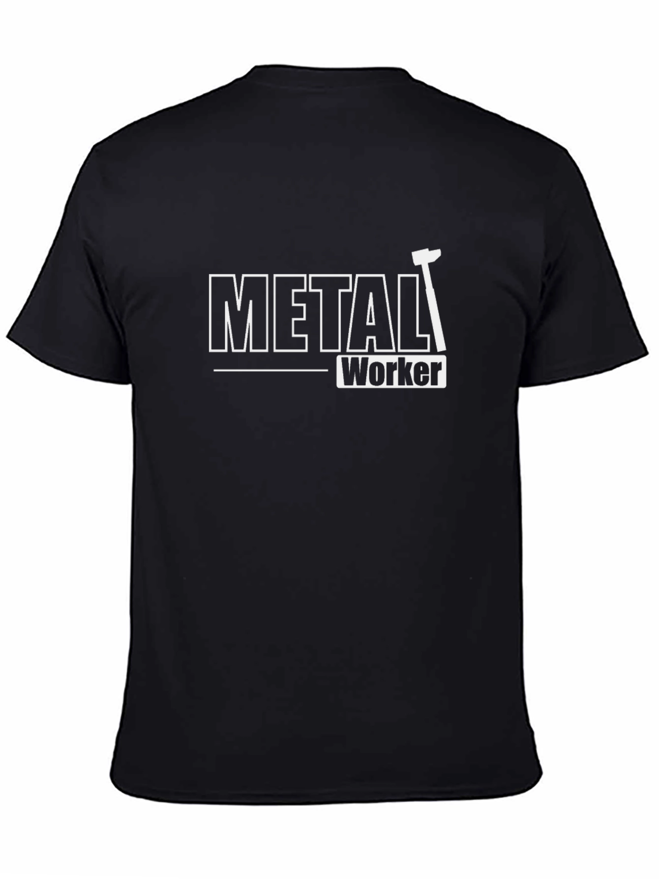 Metal Worker Graphic Tee - Black
