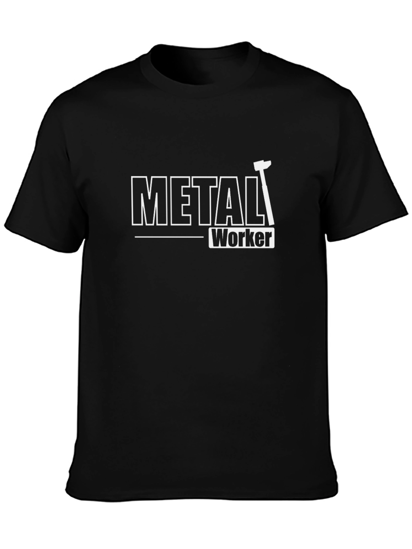 Metal Worker Graphic Tee - Black