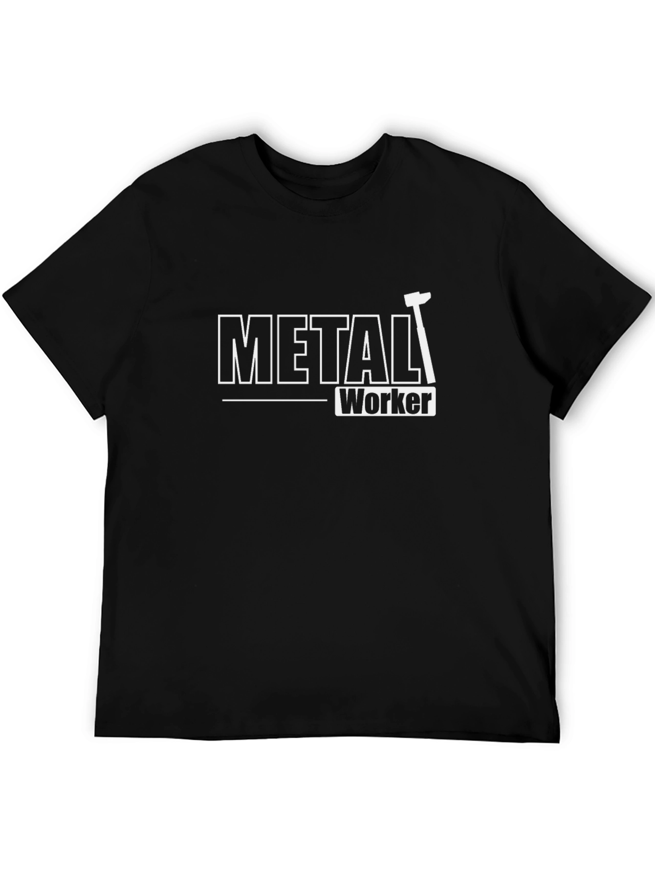 Metal Worker Graphic Tee - Black