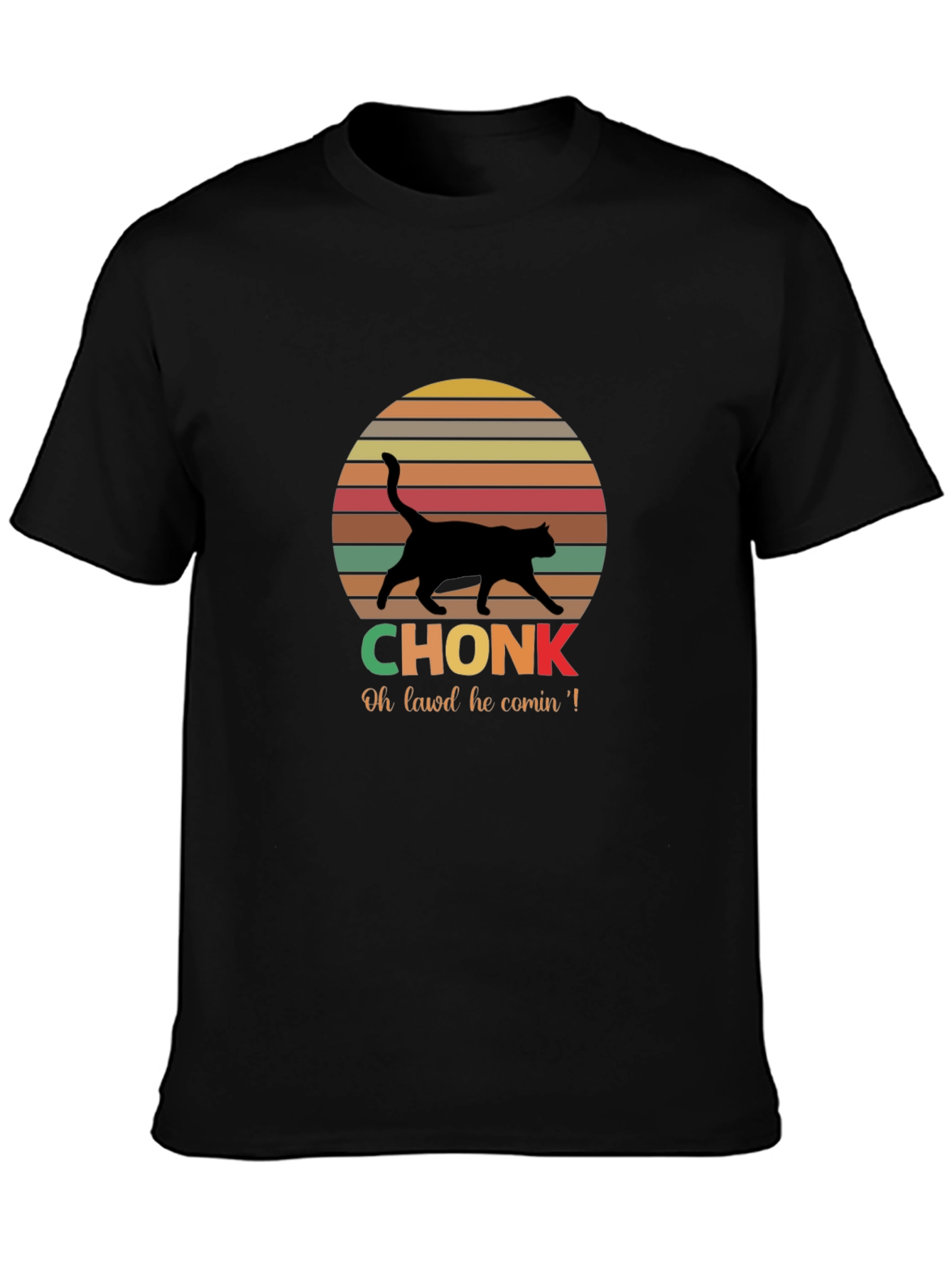 Chonk Cat Retro T-Shirt
