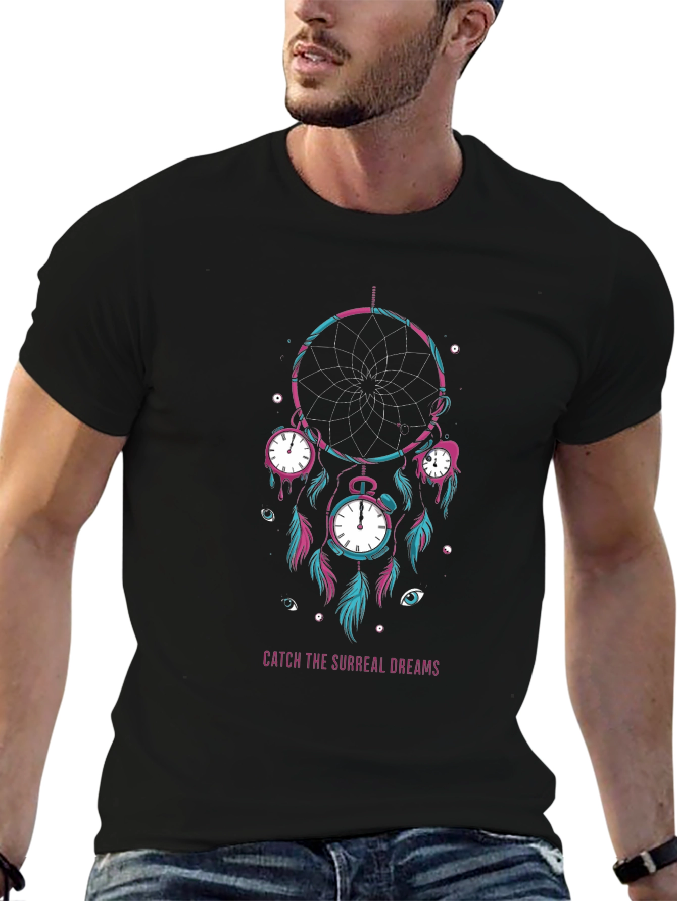 Surreal Dream Catcher Graphic T-Shirt