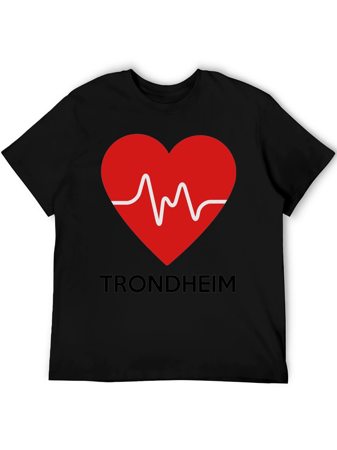 Trondheim Heartbeat T-Shirt - Love Trondheim