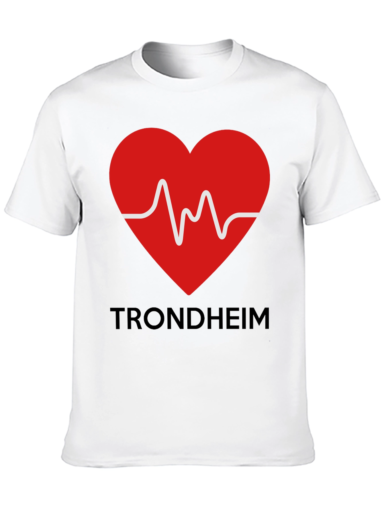 Trondheim Heartbeat T-Shirt - Love Trondheim