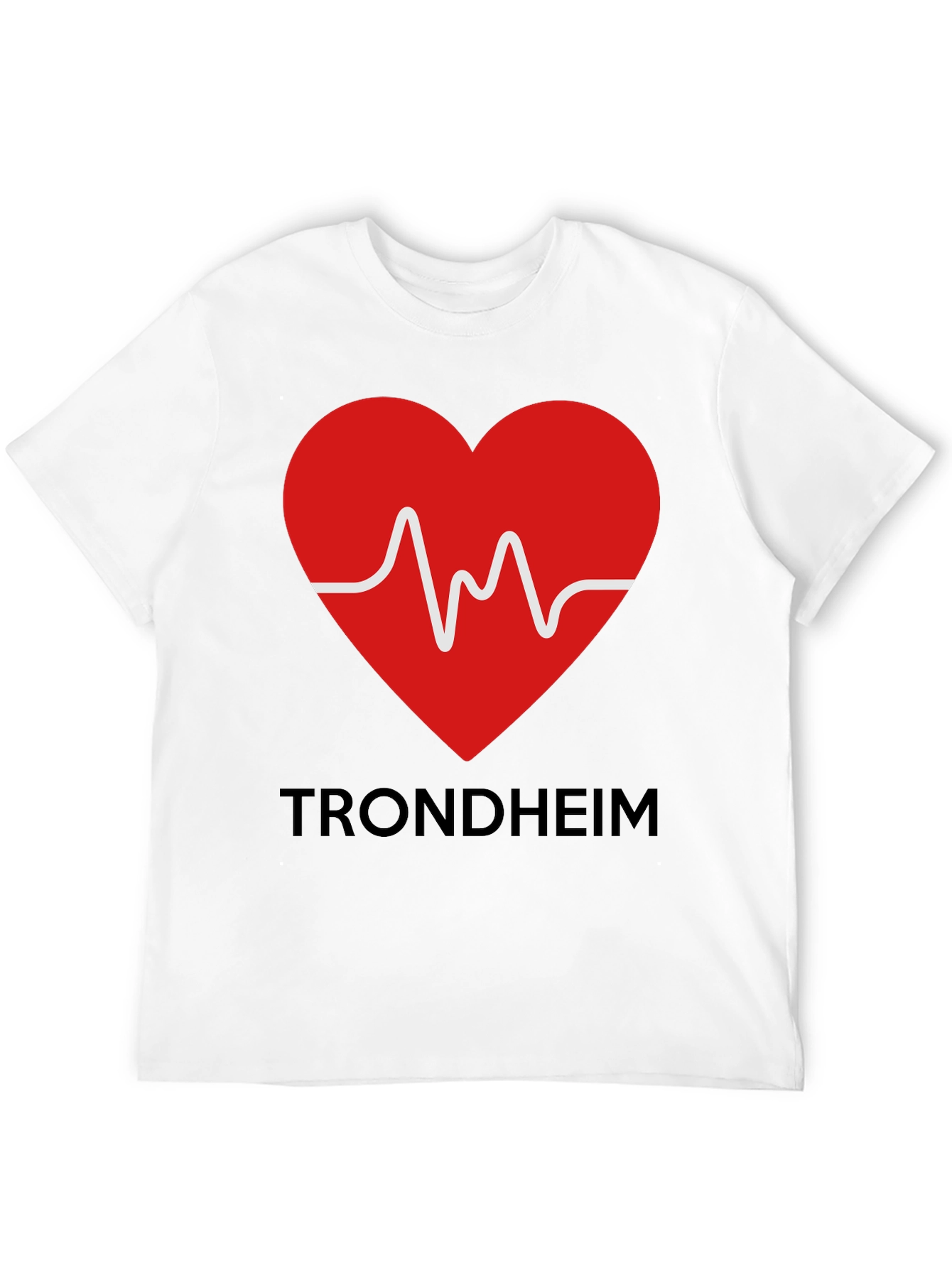 Trondheim Heartbeat T-Shirt - Love Trondheim