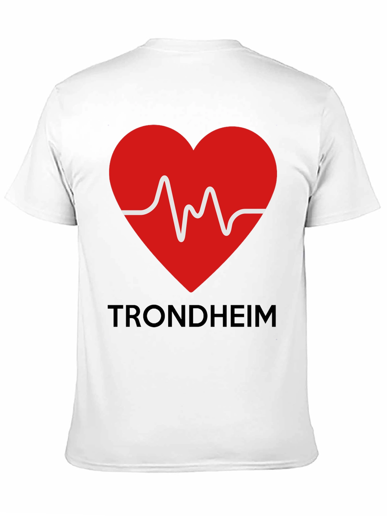 Trondheim Heartbeat T-Shirt - Love Trondheim