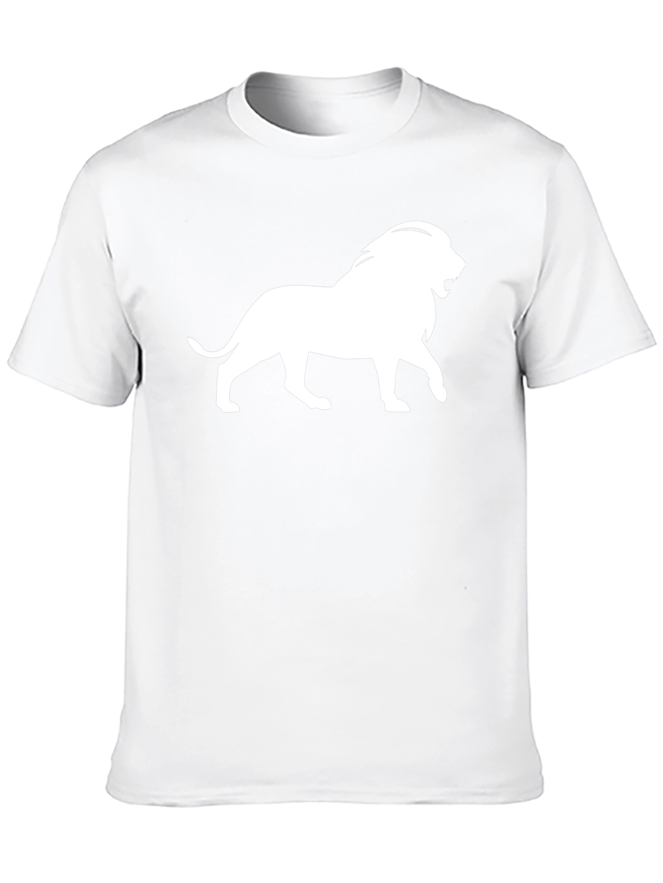 Lion Graphic Tee - Classic Black Cotton T-Shirt