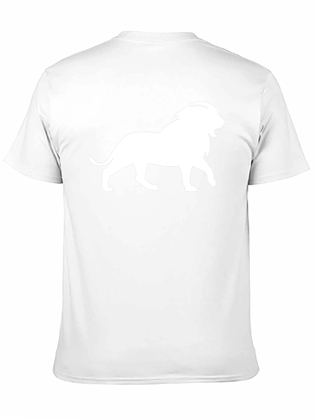 Lion Graphic Tee - Classic Black Cotton T-Shirt