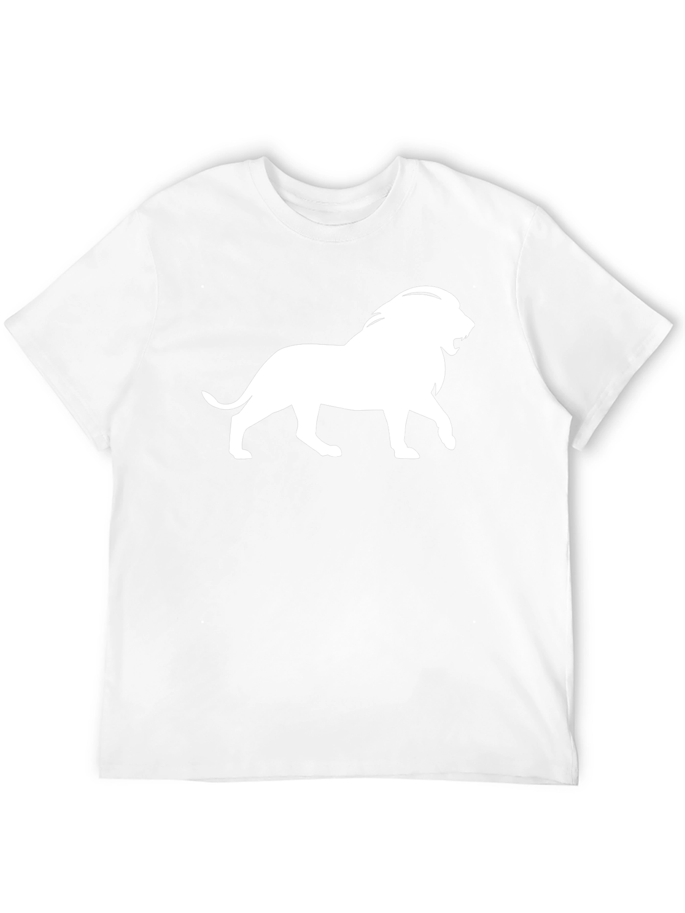 Lion Graphic Tee - Classic Black Cotton T-Shirt