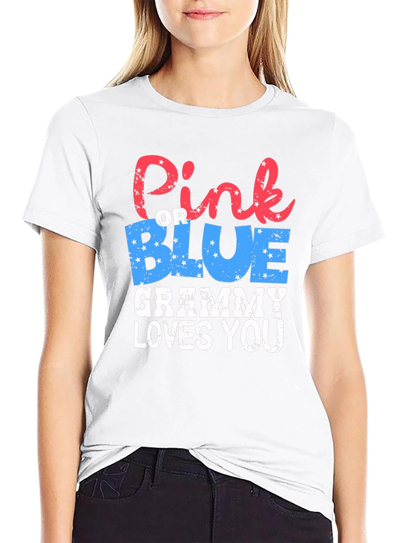 Pink or Blue Grammy Loves You T-Shirt