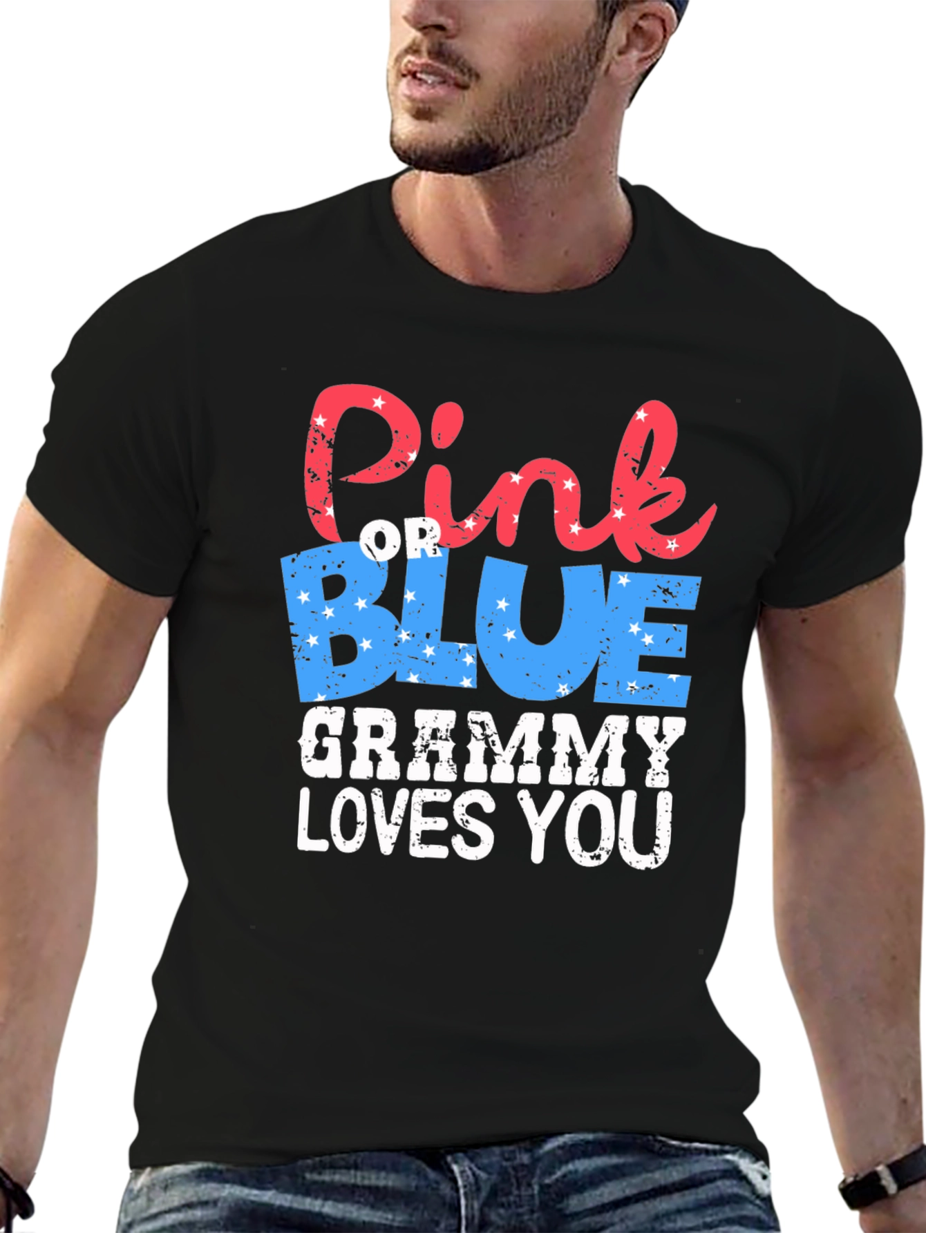 Pink or Blue Grammy Loves You T-Shirt