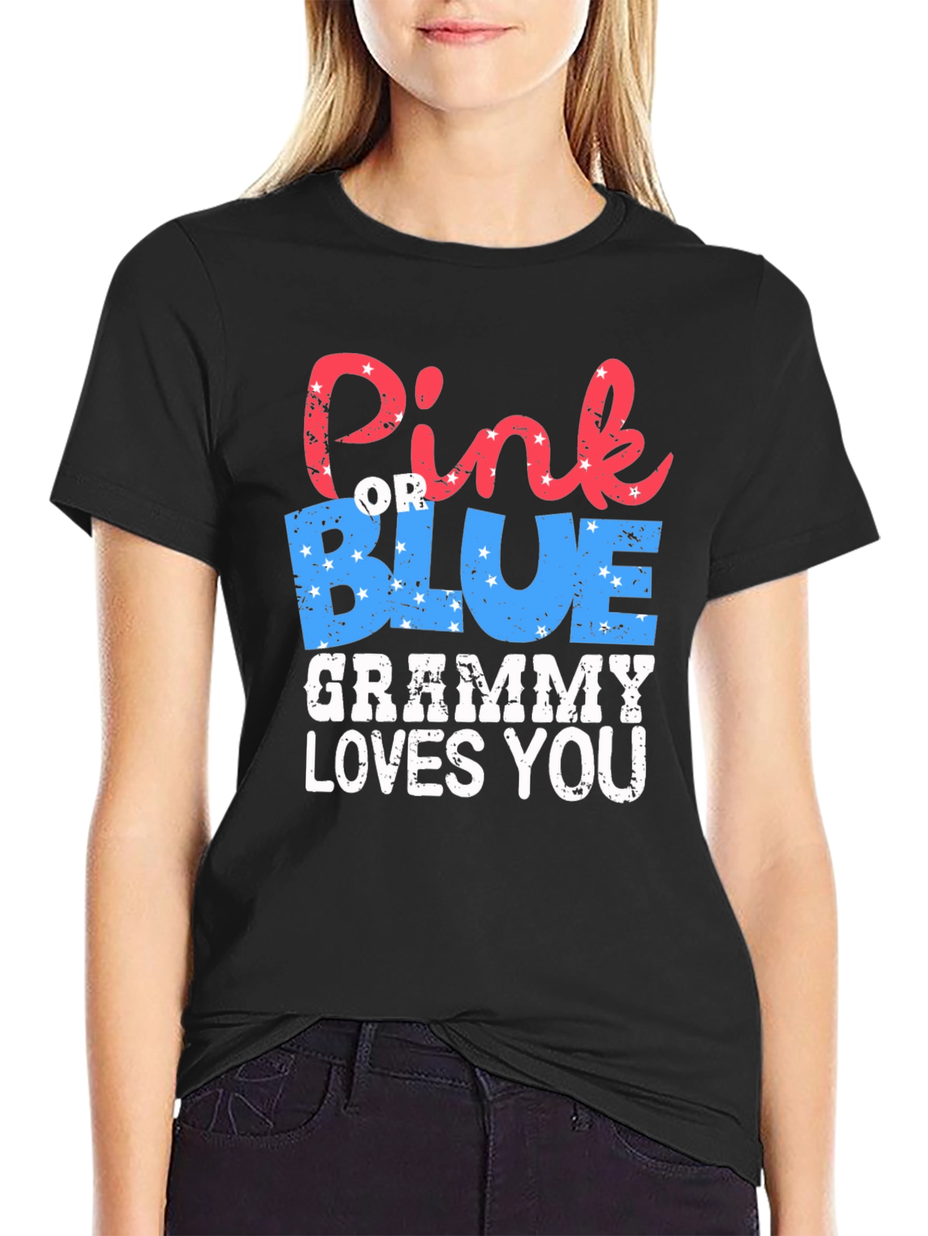 Pink or Blue Grammy Loves You T-Shirt