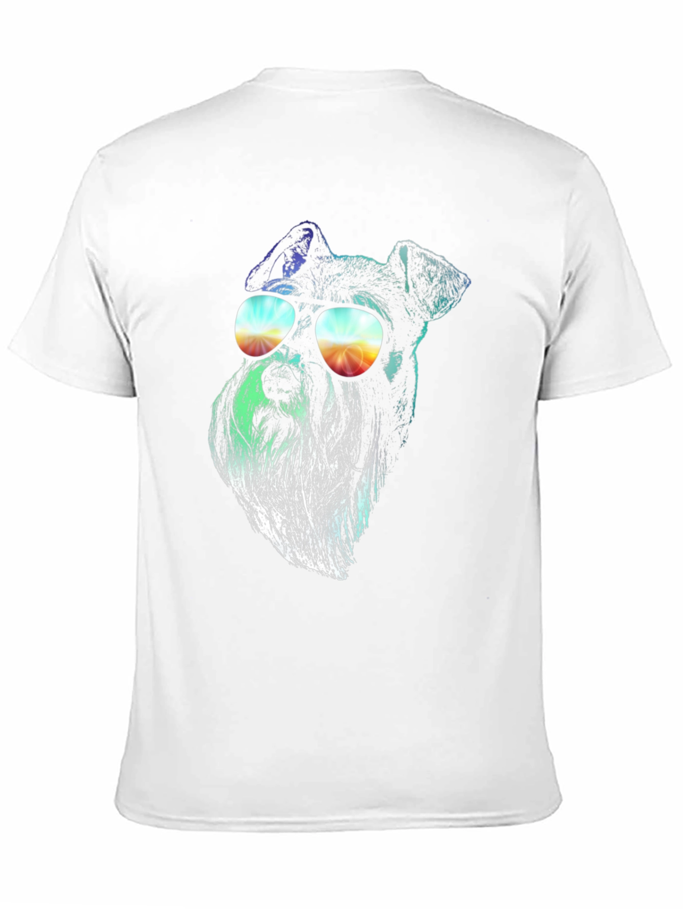 Cool Dog Graphic Tee - Schnauzer Sunglasses T-Shirt