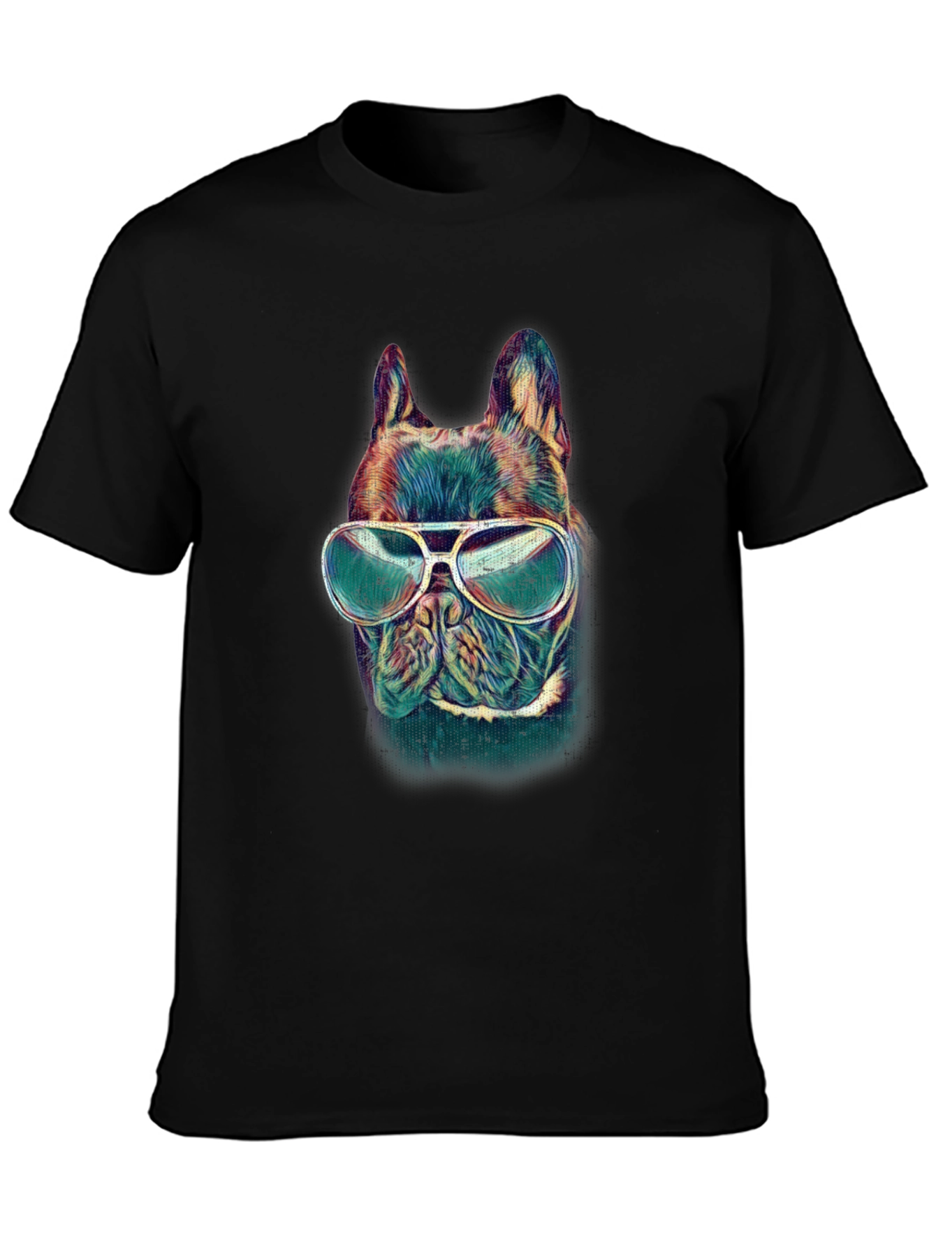 Cool Dog Graphic Tee - Black