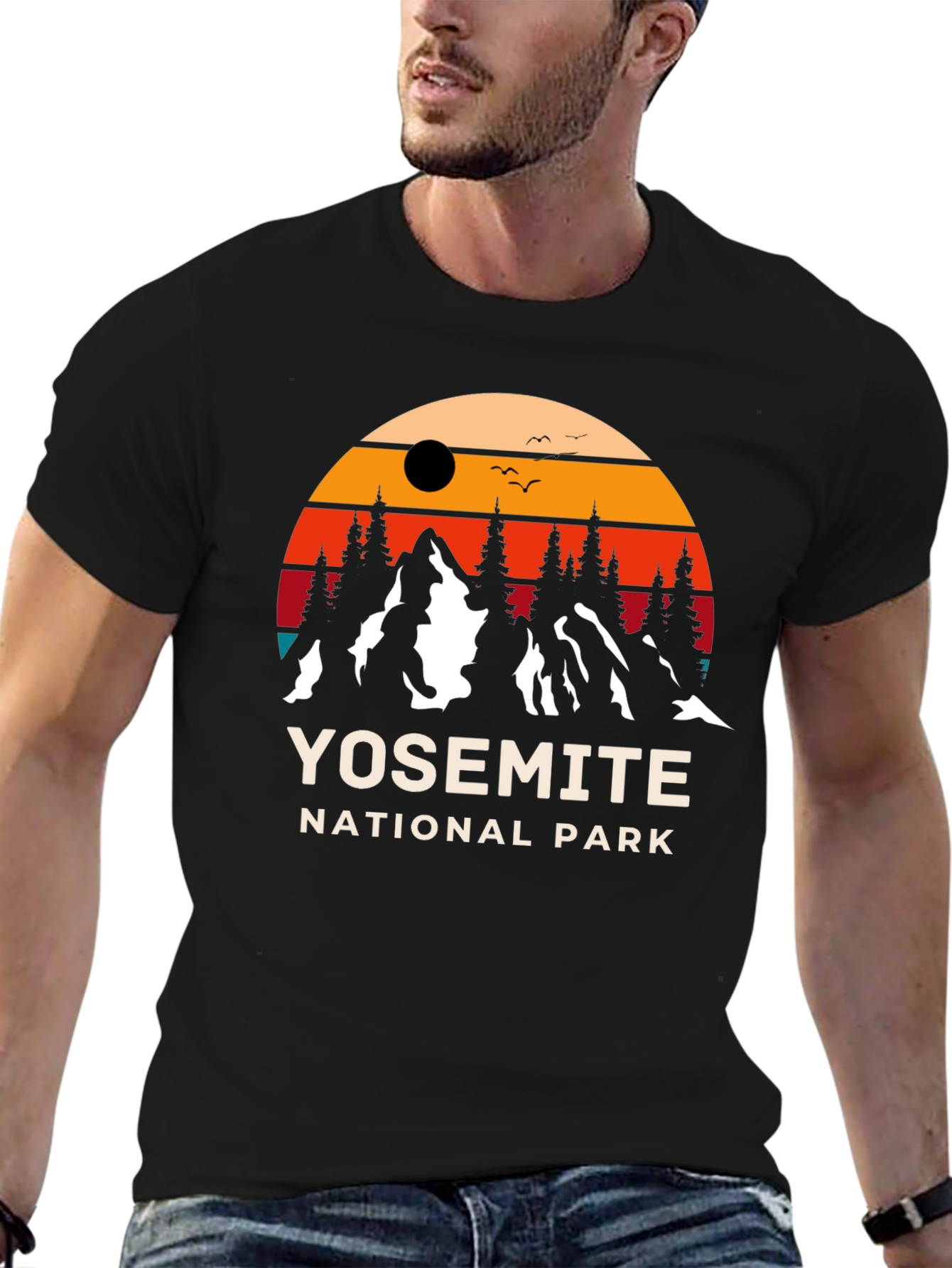 Yosemite National Park Retro Graphic T-Shirt