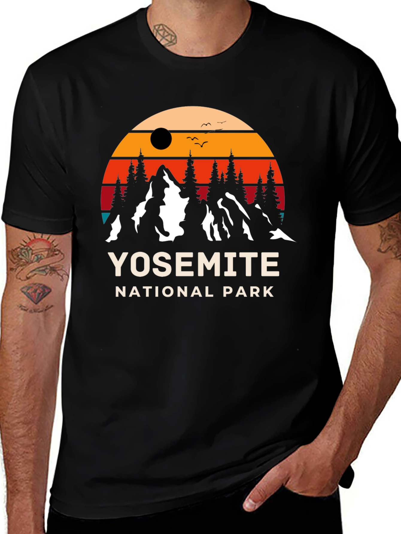 Yosemite National Park Retro Graphic T-Shirt