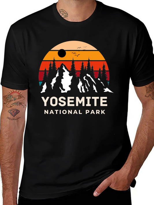 Yosemite National Park Retro Graphic T-Shirt
