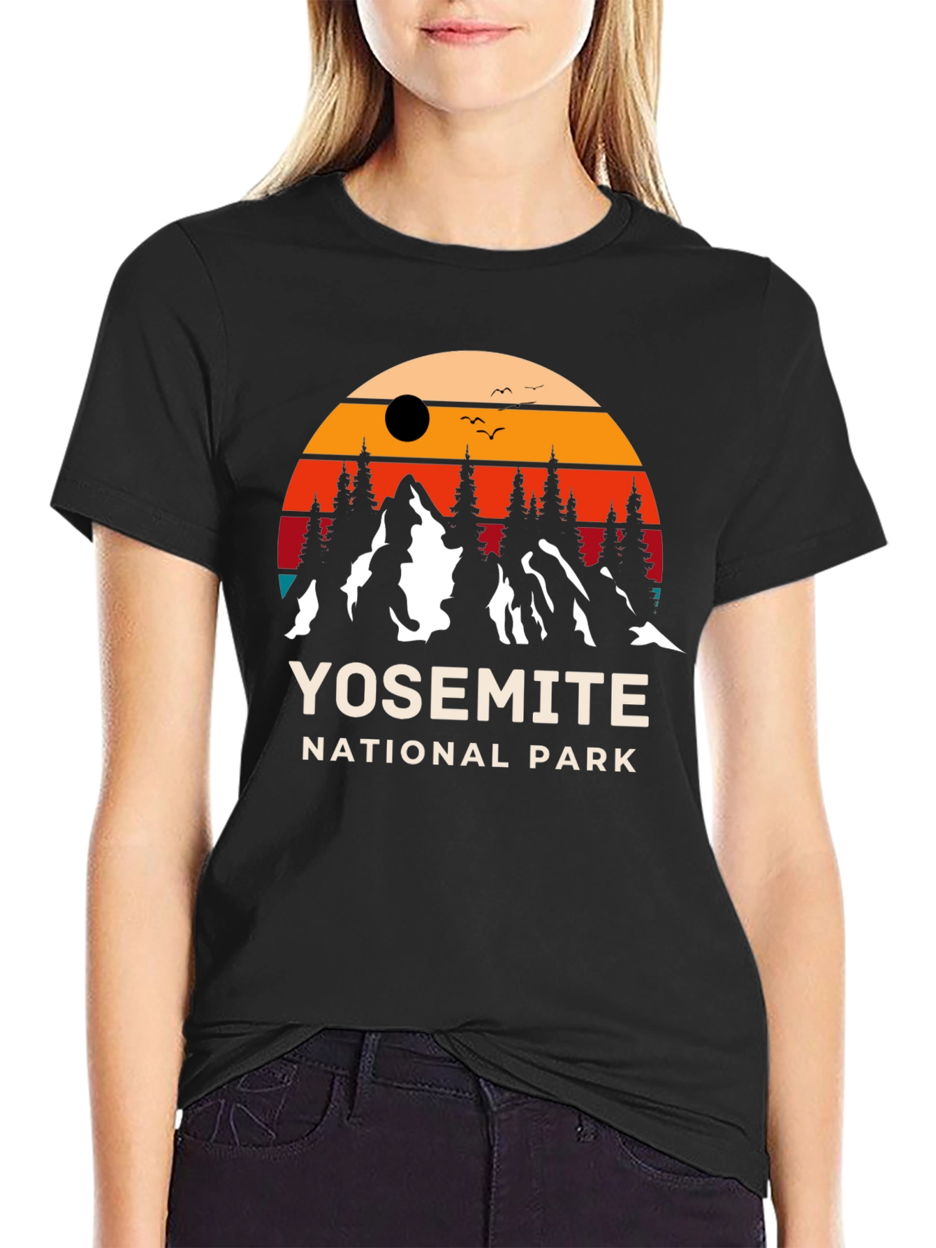 Yosemite National Park Retro Graphic T-Shirt