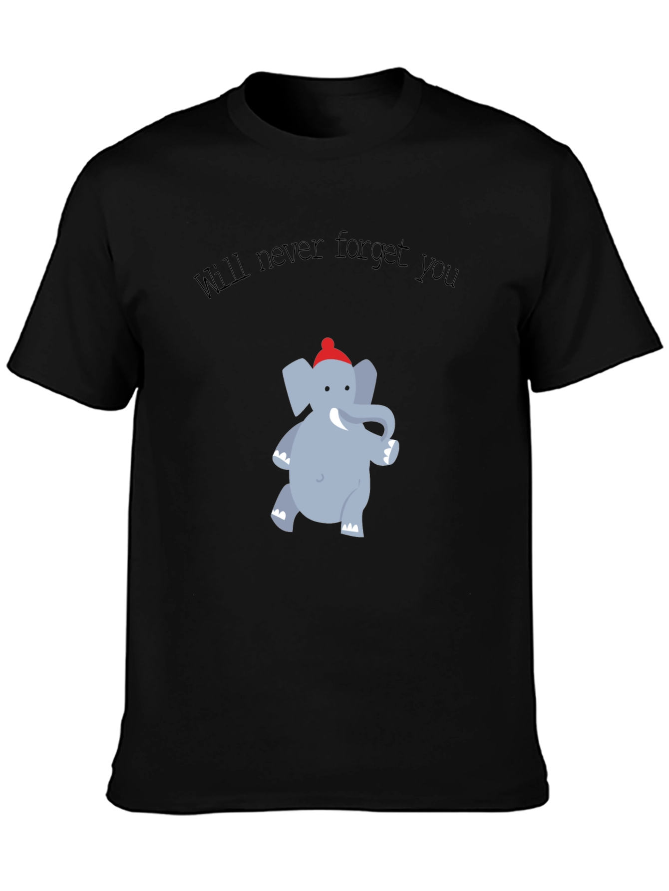 Cute Elephant Graphic T-Shirt