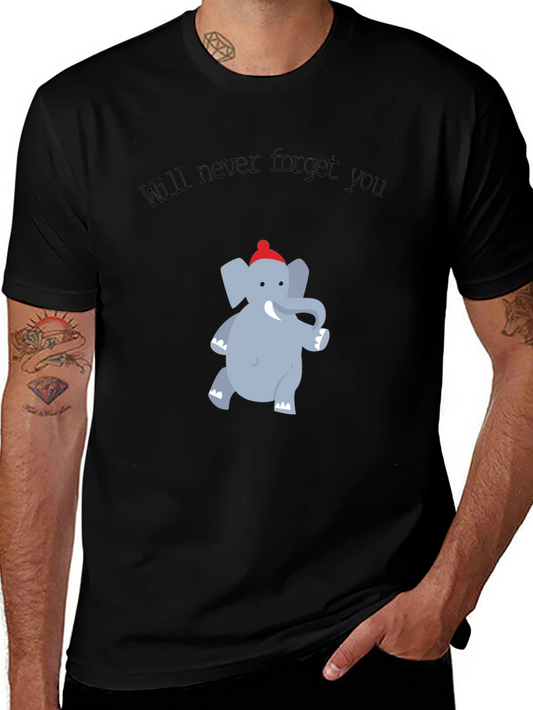 Cute Elephant Graphic T-Shirt