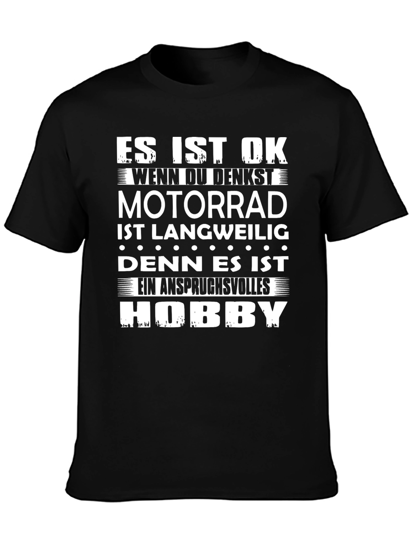 Motorrad Hobby T-Shirt - Funny Biker Tee