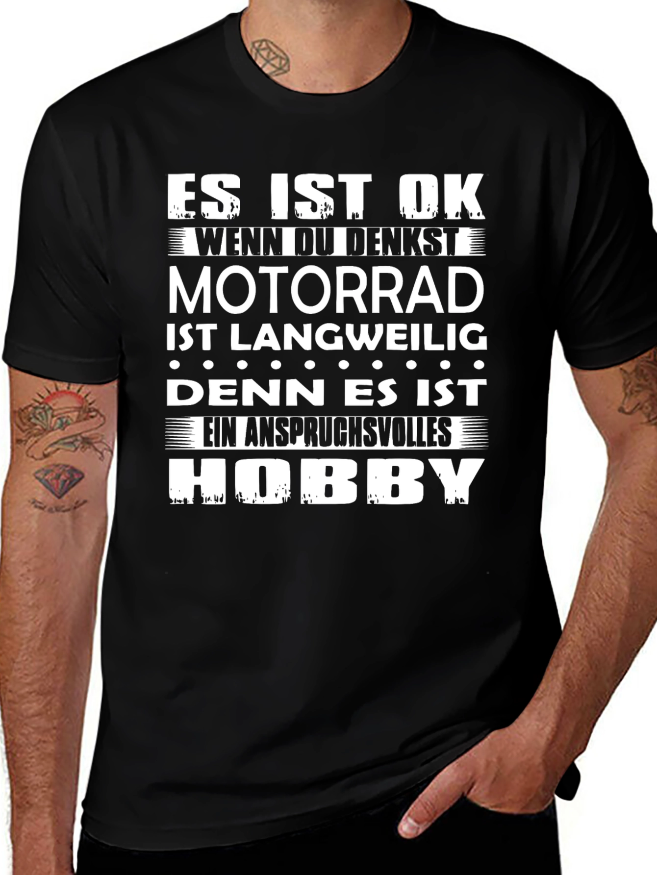 Motorrad Hobby T-Shirt - Funny Biker Tee